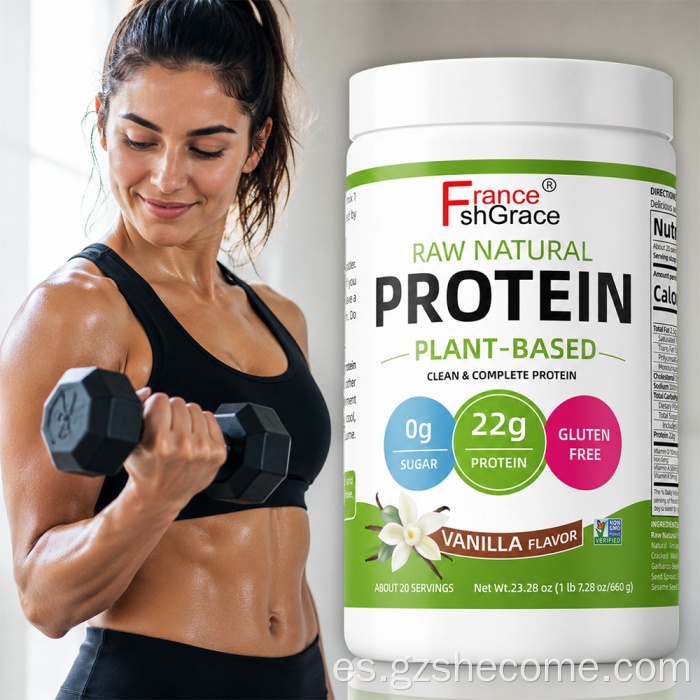 Recuperación muscular en polvo de proteína vegetal Shecome